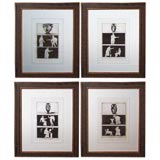 Set of Four Italian "Greek Urns" Copper Engravings