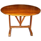 French Oak and Fruitwood Wine Tasting Table