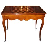 Antique Louis XV Inlaid Fruitwood Games Table