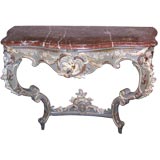 Louis XV Paint Decorated Console Table