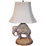 Antique Austrian Porcelain Elephant Lamp