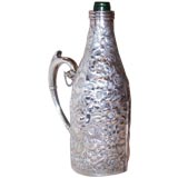 Stunning Floral Decorated Late Victorian Silverplated Wine Case