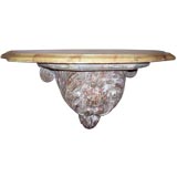 Italian Neoclassical Faux Marble Console