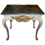 Gustavian Rococo Painted and Parcel Gilt Center Table