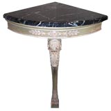 George III Style Painted Corner Console
