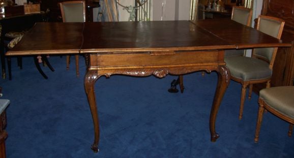 English Rococo Style Walnut Dining Table