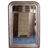 Louis Philippe Silvered Wood Mirror