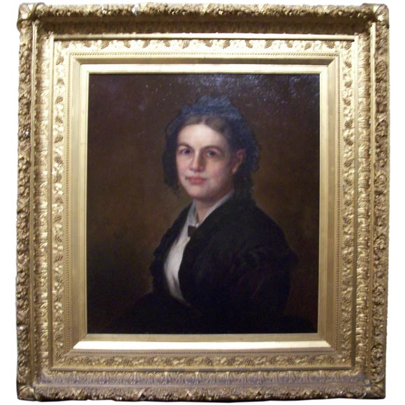 Oil on Canvas Portrait of a Young Victorian Woman For Sale