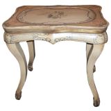 Gustavian Style Paint and Chinoiserie Decorated Center Table