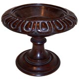 Antique English Carved Rosewood Tazza