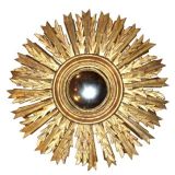Louis XVI Style Giltwood ‘Sunburst’ Framed Convex Mirror