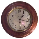 Antique French Walnut Station Clock