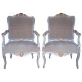 Pair Swedish Rococco Style Chairs