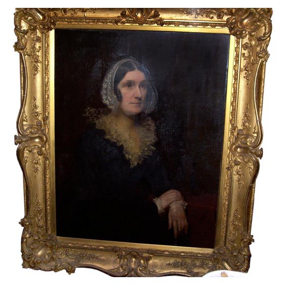 Oil on Canvas Portrait For Sale
