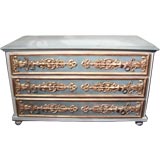 Neoclassical Style Painted and Parcel Gilt Chest of Drawers
