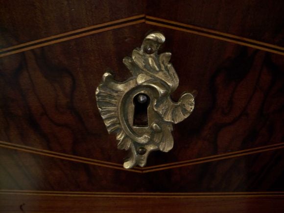 Wood Louis XV/XVI Transitional Style Mahogany Semainier