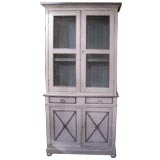 Swedish Neoclassical Painted Breakfront Cabinet