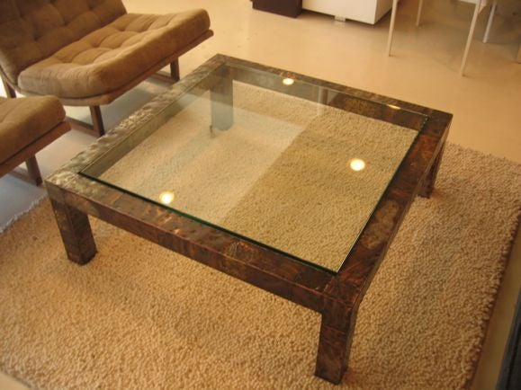Wood Patchwork Paul Evans Coffee Table