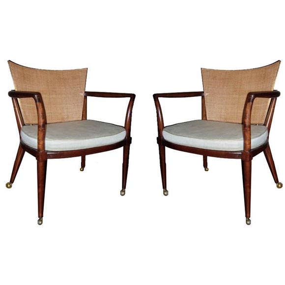 Pair of Side Chairs By Burt England