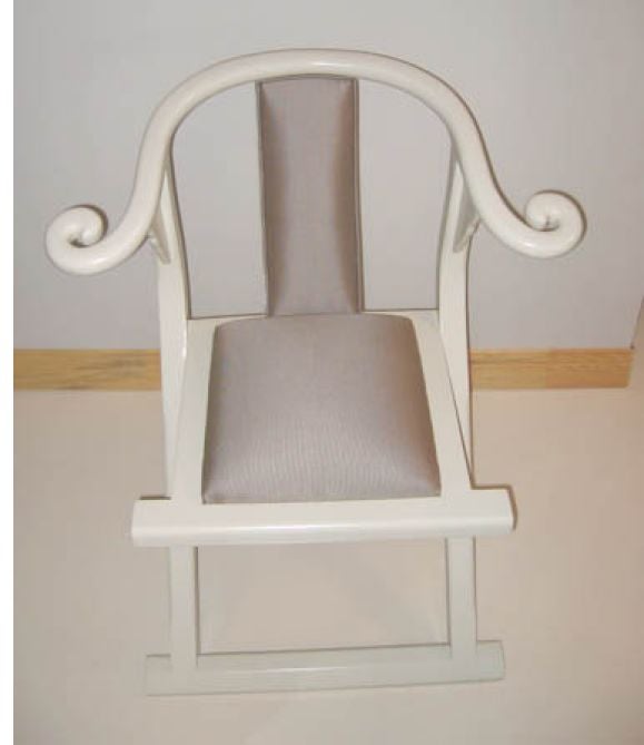 Late 20th Century Pair of Lacquered Dynasty Chairs by Louis Maslow