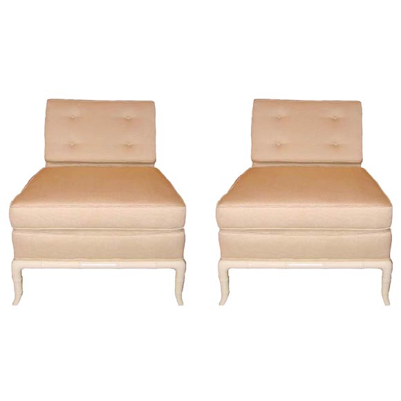 Pair Of Robsjohn-Gibbings Slipper Chairs