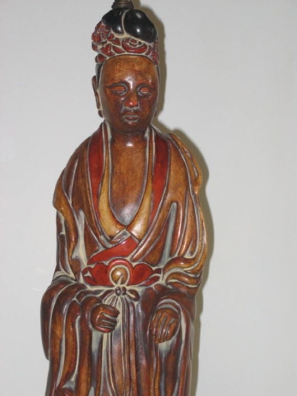 Decorative asian figure lamp by Frederick Cooper.