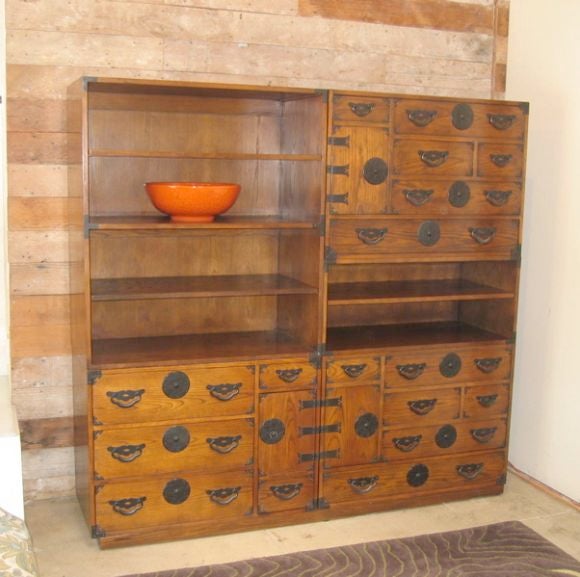 Oak Baker Modern Tansu Cabinet