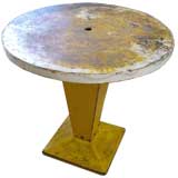 Funky Yellow Garden Table