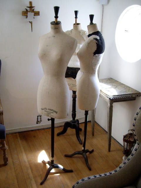 Please note that the dress forms are located at our warehouse. Please call first to see them. <br />
<br />
Two Parisian dress forms from famous paris maker.price is for two and sold as pair.