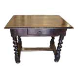 Walnut Barley Twist Table