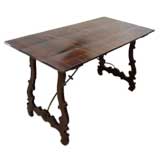 Spanish Walnut "lyre" table