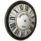 Large Enamel & Metal French 19c Clock Face