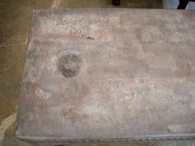 Riveted Galvanized Coffee Table 4