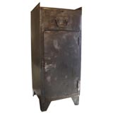 Antique Industrial Iron Cabinet