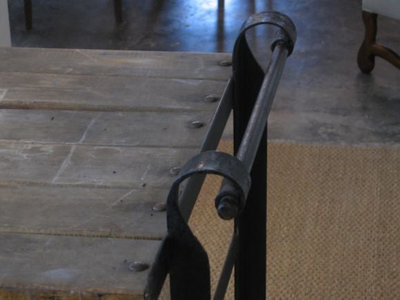 Wood Industrial  Belgian Trolley