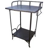 Two Tier  Iron Side Table With Rivets