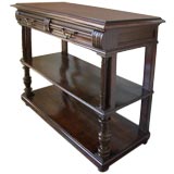 Antique 19th Century Italian Walnut Console/Bar