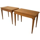 Pair of  1940
s Cerused Oak Vanity Tables
