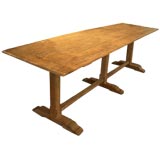 Vintage Tuscan 19th Century Poplar Farm Table