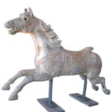 Large Scale Hand Carved 19th Century Carousel Horse