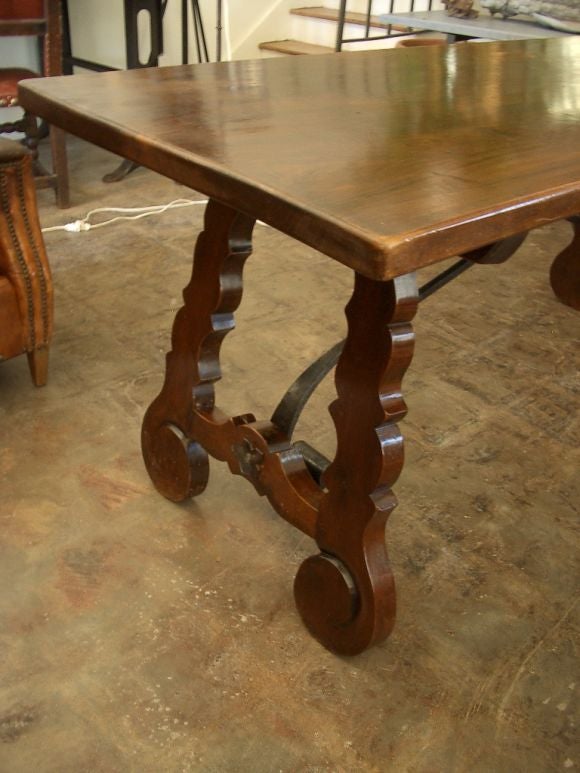 Late 19th Century Spanish Walnut Console Table