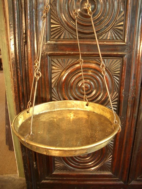 Iron and brass scale.