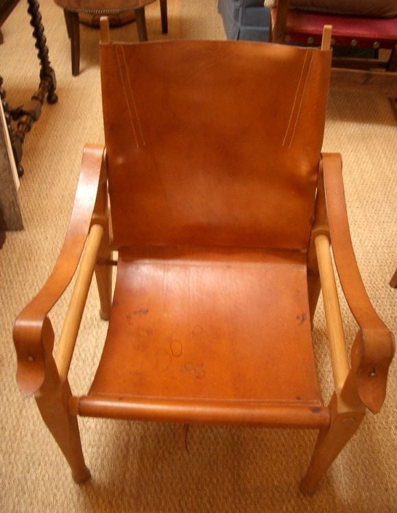 Leather Strap Chair