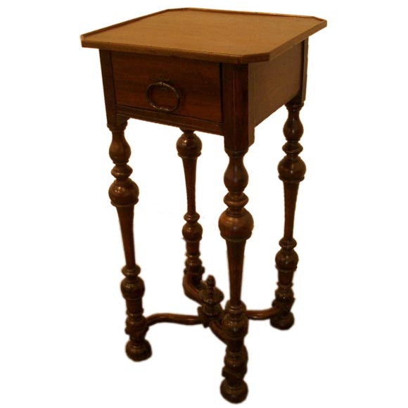 Small Walnut Side Table at 1stDibs