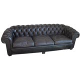 Black Leather Chesterfield