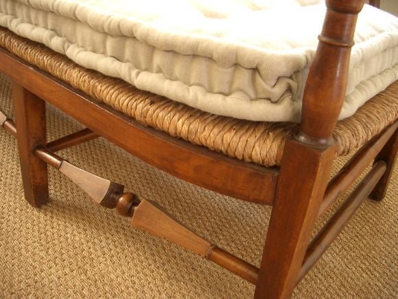 French 19th Century Cherry Wood Bench