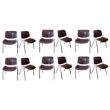 Set of Twelve Castelli Dining Chairs