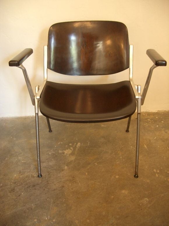 Set of Six Castelli Arm Chairs
