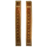 Pair Exceptional 17c Carved & Gilded Italian Panels