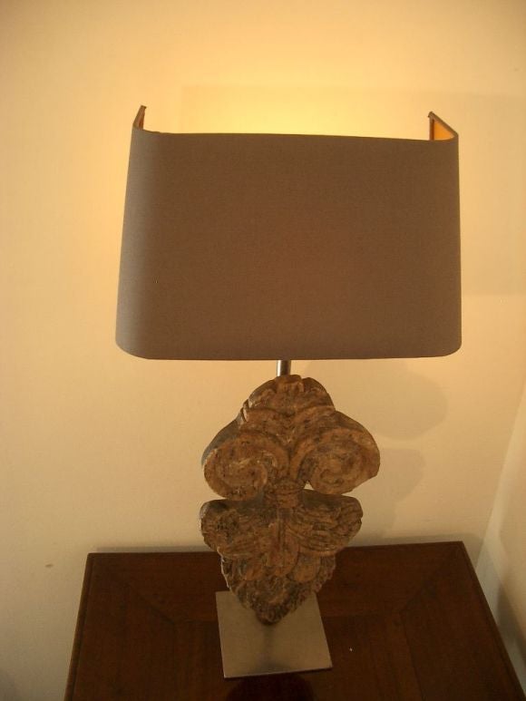 Architectural Fragment Adapted as Lamp